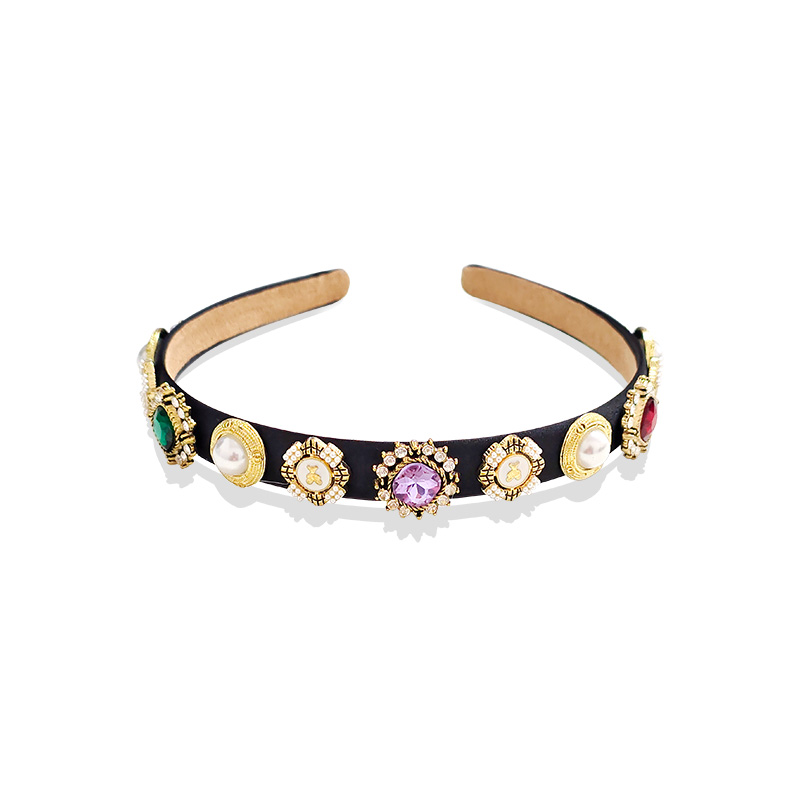 CERCHIETTO PER CAPELLI CON CRISTALLI E PERLE - PP2288D658