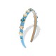 CERCHIETTO PER CAPELLI CON CRISTALLI E PERLE - PP2288D658