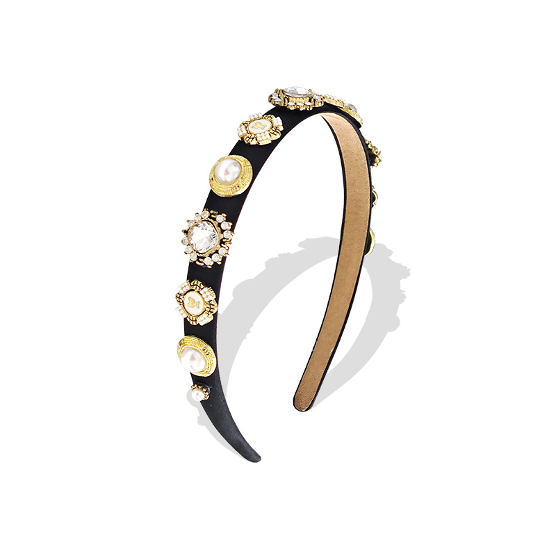 CERCHIETTO PER CAPELLI CON CRISTALLI E PERLE - PP2288D658