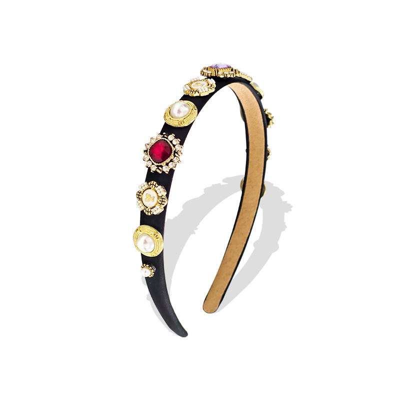 CERCHIETTO PER CAPELLI CON CRISTALLI E PERLE - PP2288D658