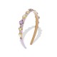 CERCHIETTO PER CAPELLI CON CRISTALLI E PERLE - PP2288D658