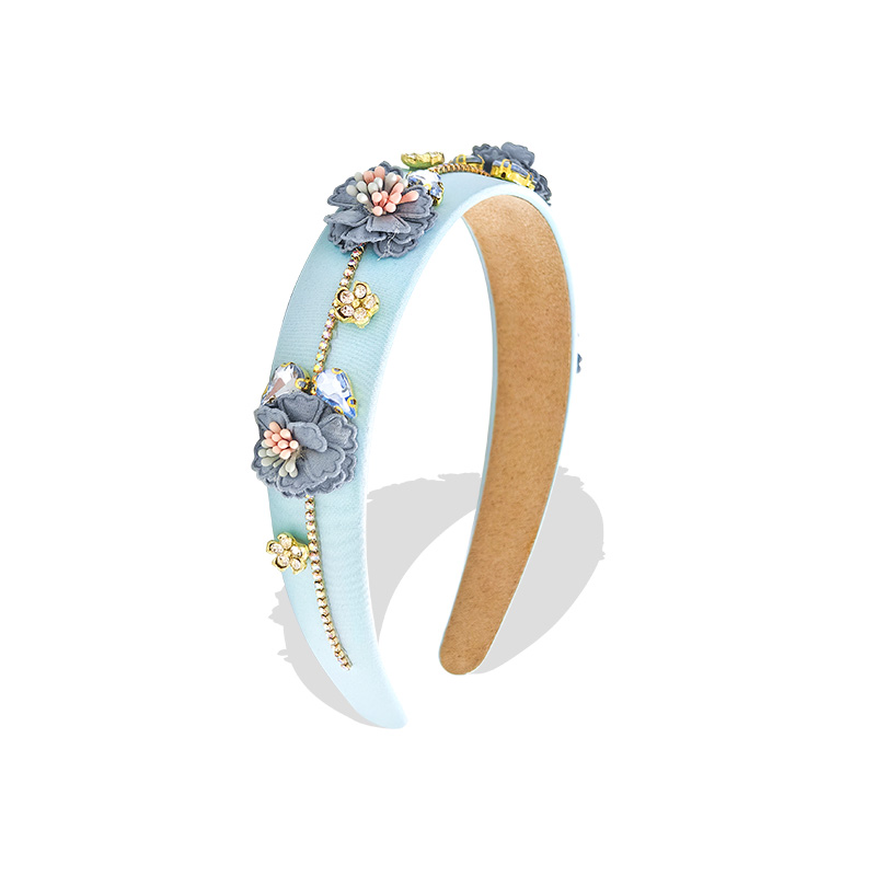 CERCHIETTO PER CAPELLI CON FIORI E CRISTALLI - PP2376F110 CERCHIETTO PER CAPELLI CON FIORI E CRISTALLI - PP2376F110