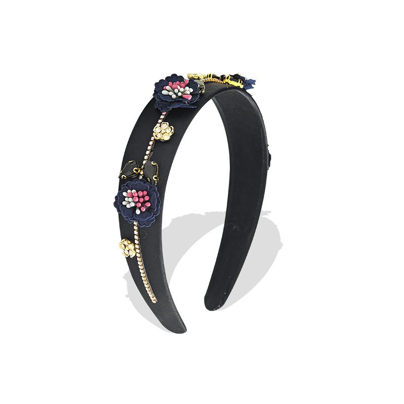 CERCHIETTO PER CAPELLI CON FIORI E CRISTALLI - PP2376F110 CERCHIETTO PER CAPELLI CON FIORI E CRISTALLI - PP2376F110