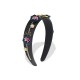 CERCHIETTO PER CAPELLI CON FIORI E CRISTALLI - PP2376F110 CERCHIETTO PER CAPELLI CON FIORI E CRISTALLI - PP2376F110