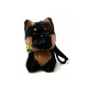 CIONDOLO DA BORSA / PORTACHIAVI SOFFICE A FORMA DI CAGNOLINO CON CAMPANELLINI - AX260056D190