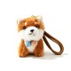 CIONDOLO DA BORSA / PORTACHIAVI SOFFICE A FORMA DI CAGNOLINO CON CAMPANELLINI - AX260056D190