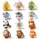 CIONDOLO DA BORSA / PORTACHIAVI SOFFICE A FORMA DI ANIMALE ASSORTITO - AX260056D193