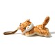 CIONDOLO DA BORSA / PORTACHIAVI SOFFICE A FORMA DI GATTINO SDRAIATO CON CAMPANELLINI - AX260060D189