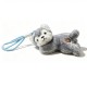 CIONDOLO DA BORSA / PORTACHIAVI SOFFICE A FORMA DI CAGNOLINO SDRAIATO CON ZAMPE MAGNETICHE - AX260080D191