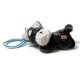 CIONDOLO DA BORSA / PORTACHIAVI SOFFICE A FORMA DI CAGNOLINO SDRAIATO CON ZAMPE MAGNETICHE - AX260080D191