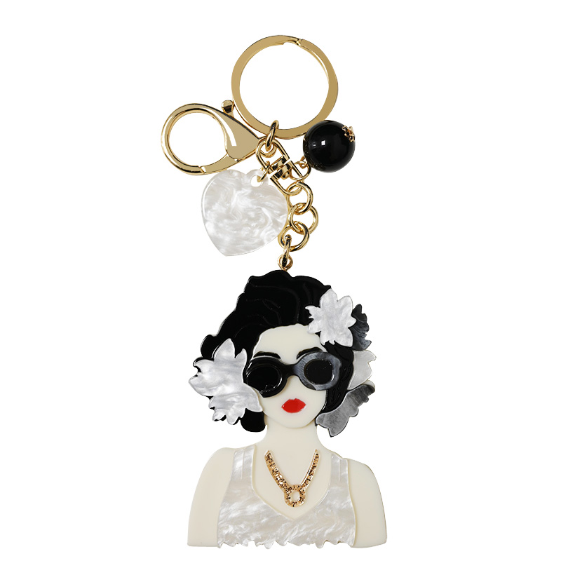 PORTACHIAVI IN ACRILICO CON DONNA - FT2460C5