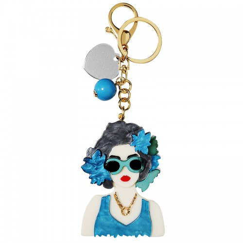 PORTACHIAVI IN ACRILICO CON DONNA - FT2460C5