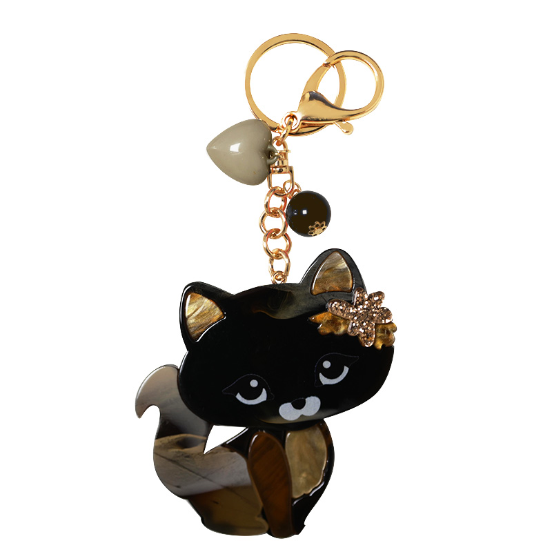 PORTACHIAVI IN RESINA CON GATTO - FT2476B755 PORTACHIAVI IN RESINA CON GATTO - FT2476B755