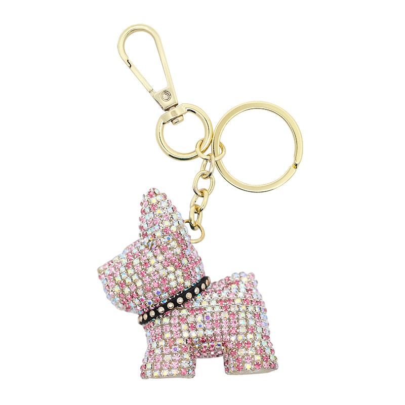 PORTACHIAVI BULLDOG IN STRASS - OMQ22216140A21