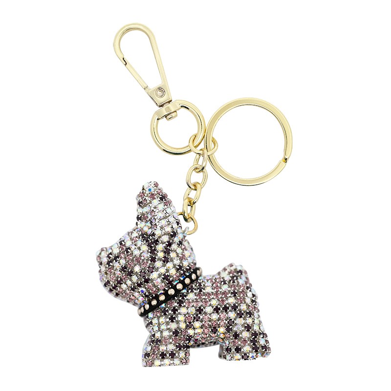 PORTACHIAVI BULLDOG IN STRASS - OMQ22216140A21