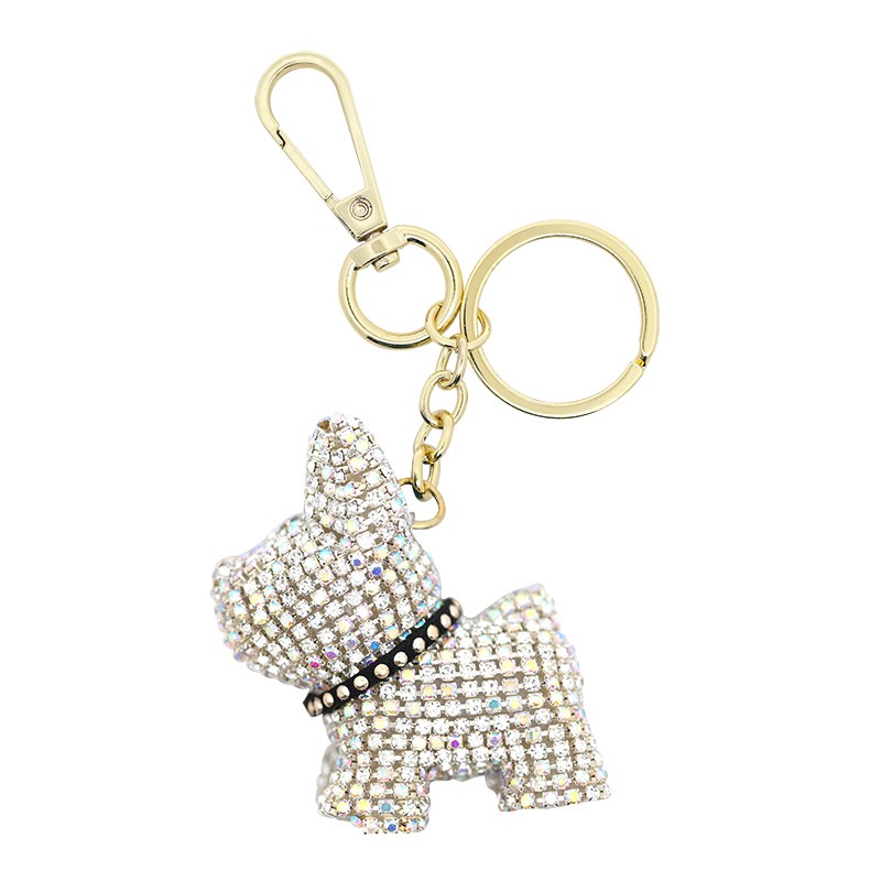 PORTACHIAVI BULLDOG IN STRASS - OMQ22216140A21