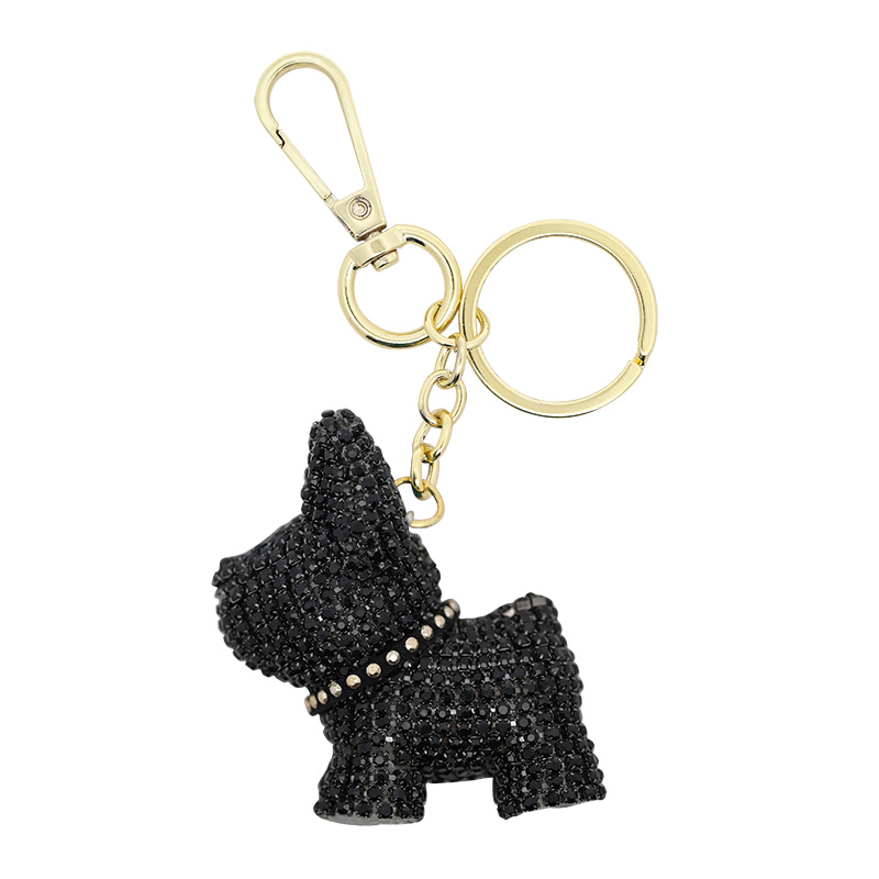 PORTACHIAVI BULLDOG IN STRASS - OMQ22216140A21