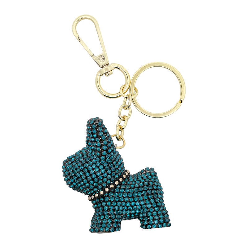 PORTACHIAVI BULLDOG IN STRASS - OMQ22216140A21