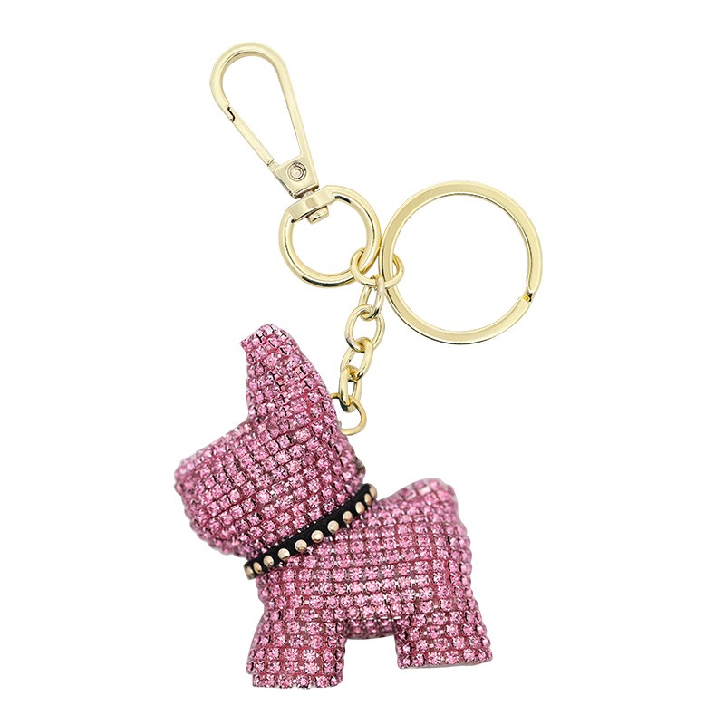 PORTACHIAVI BULLDOG IN STRASS - OMQ22216140A21