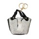 PORTACHIAVI PORTAMONETE A MINI BORSA CON STRASS - OMQ24136A217