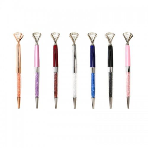 PENNA PERSONALIZZATA A SFERA IN METALLO CON STRASS GLITTER - OMQ2452A223