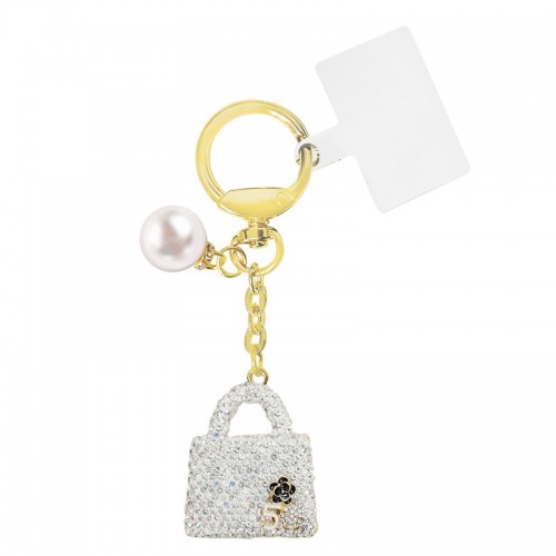 PORTACHIAVI BORSA CON STRASS - OMQ2472B783