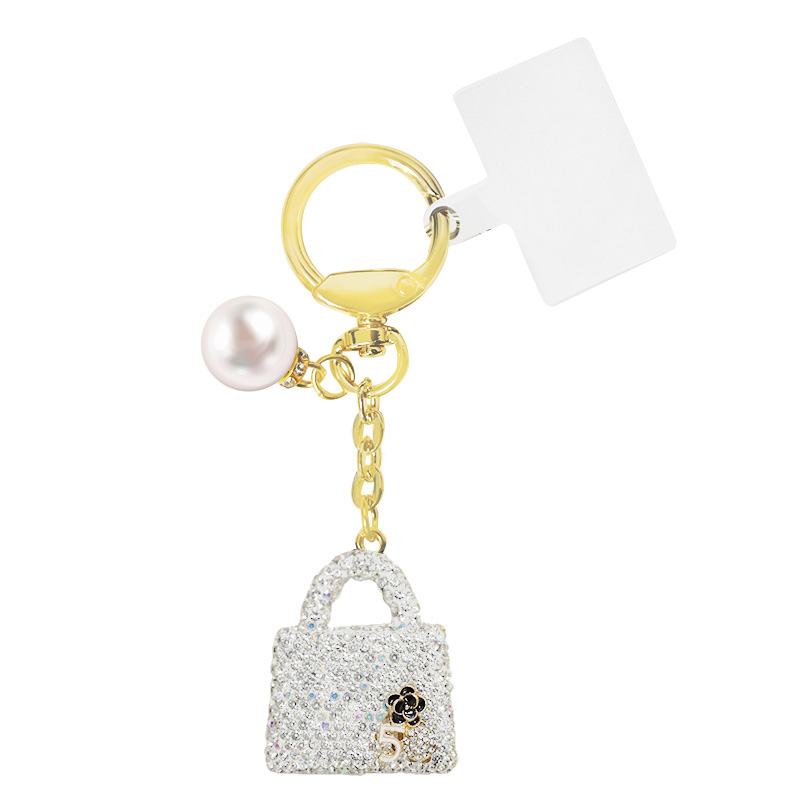 PORTACHIAVI BORSA CON STRASS - OMQ2472B783 PORTACHIAVI BORSA CON STRASS - OMQ2472B783