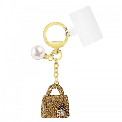 PORTACHIAVI BORSA CON STRASS - OMQ2472B783