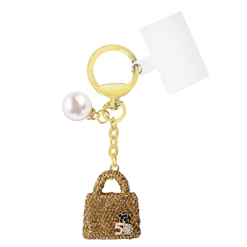 PORTACHIAVI BORSA CON STRASS - OMQ2472B783 PORTACHIAVI BORSA CON STRASS - OMQ2472B783
