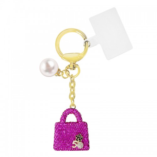 PORTACHIAVI BORSA CON STRASS - OMQ2472B783
