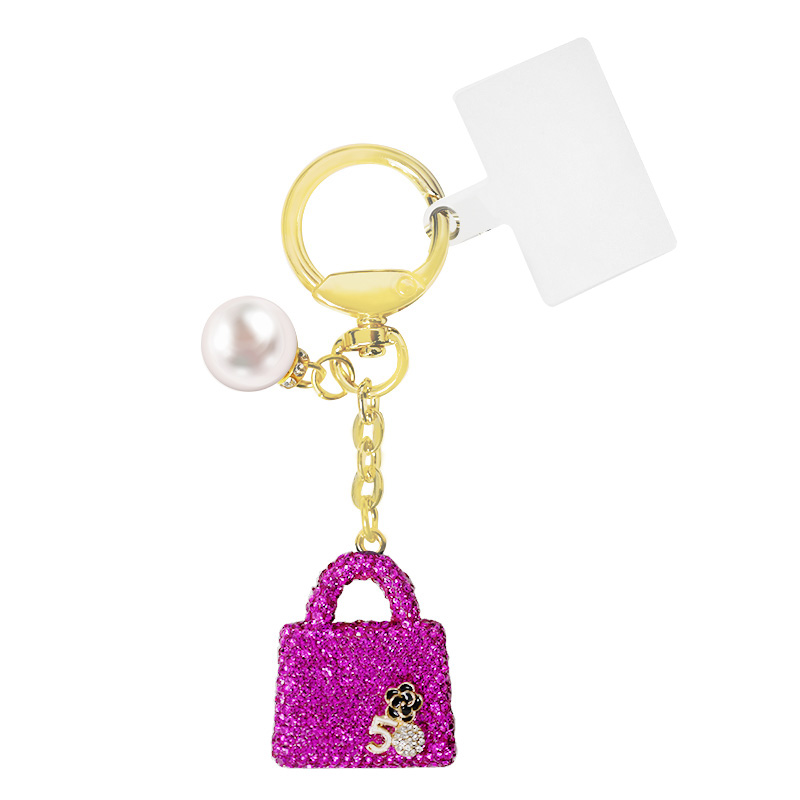 PORTACHIAVI BORSA CON STRASS - OMQ2472B783 PORTACHIAVI BORSA CON STRASS - OMQ2472B783