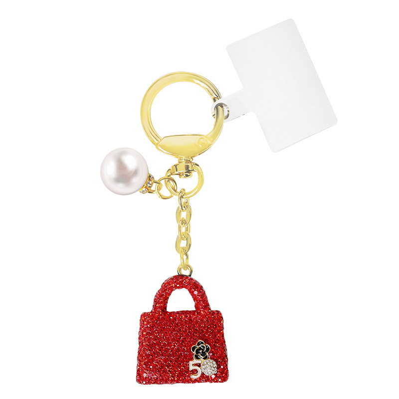 PORTACHIAVI BORSA CON STRASS - OMQ2472B783 PORTACHIAVI BORSA CON STRASS - OMQ2472B783