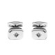 GEMELLI DA UOMO RETTANGOLARI CON ZIRCONE - RD24100B557/B558 GEMELLI DA UOMO RETTANGOLARI CON ZIRCONE - RD24100B557/B558