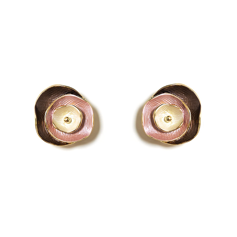GEMELLI DA POLSO CON FIORE A STRATI SMALTATA - SW2648C784