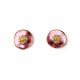 GEMELLI DA POLSO CON FIORE CONCAVO SMALTATO E PISTILLO - SW2648C787