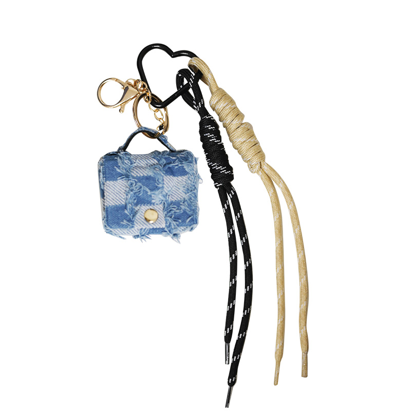 PORTACHIAVI CIONDOLO BORSA IN DENIM - TX24624B981 PORTACHIAVI CIONDOLO BORSA IN DENIM - TX24624B981