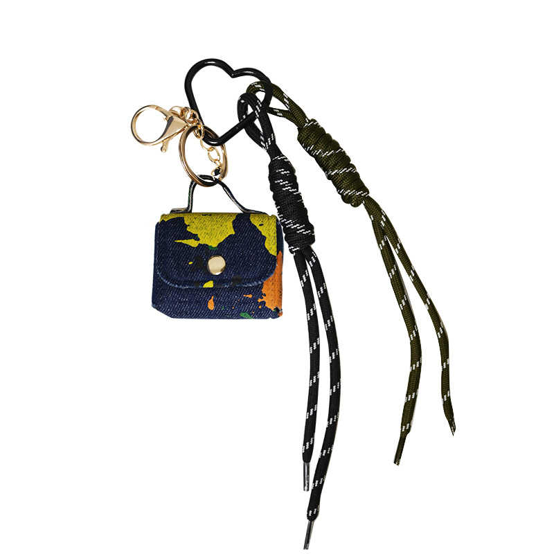 PORTACHIAVI CIONDOLO BORSA IN DENIM - TX24624B981 PORTACHIAVI CIONDOLO BORSA IN DENIM - TX24624B981