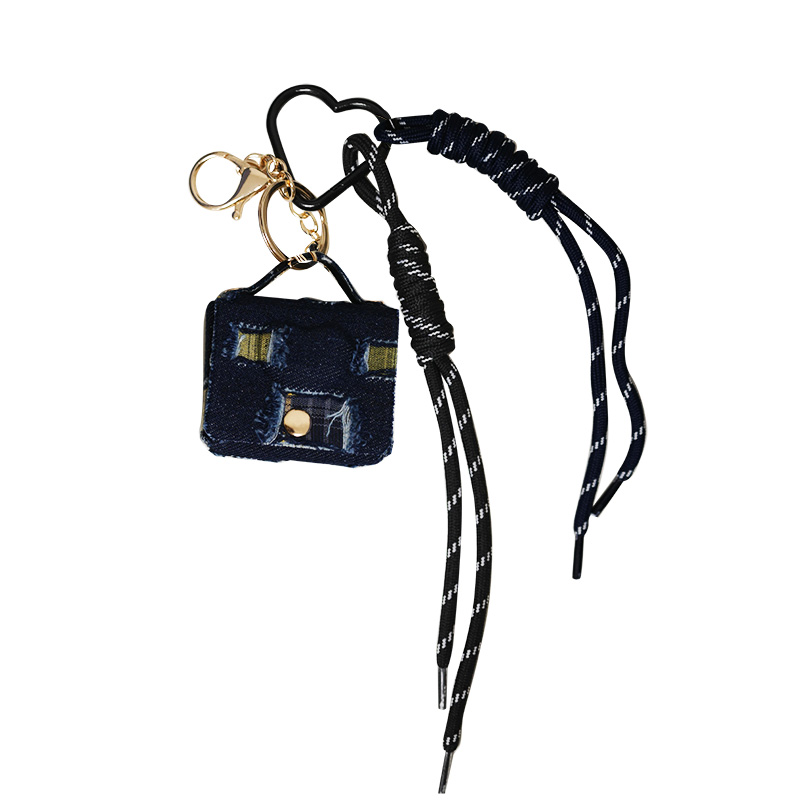 PORTACHIAVI CIONDOLO BORSA IN DENIM - TX24624B981 PORTACHIAVI CIONDOLO BORSA IN DENIM - TX24624B981