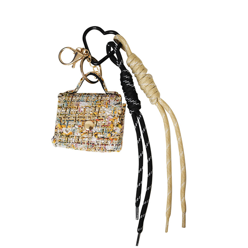 PORTACHIAVI CIONDOLO BORSA IN TWEED - TX24624B982 PORTACHIAVI CIONDOLO BORSA IN TWEED - TX24624B982