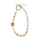 LACCETTO CELLULARE & PORTACHIAVI CON PERLINE E FRAGOLA DI STRASS - YF2646C751