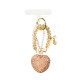 PORTACHIAVI & CIONDOLO CELLULARE CON PERLINE E CUORE DI STRASS - YF2670C756