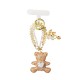 PORTACHIAVI & CIONDOLO CELLULARE CON PERLINE E ORSETTO DI STRASS - YF2670C757