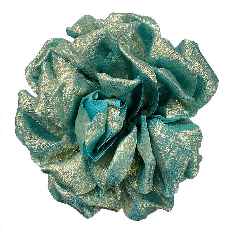 DOPPIO USO FIORE IN TESSUTO SPILLA E FERMAGLIO - YY2361F85