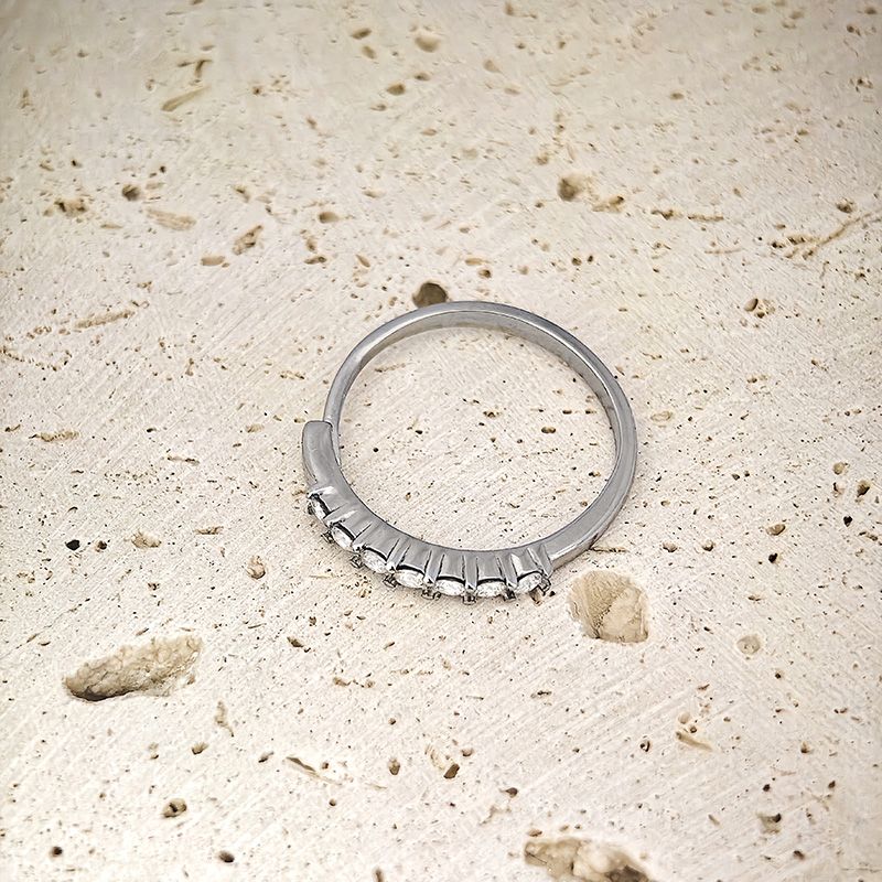 ANELLO DI FIDANZAMENTO REGOLABILE CON ZIRCONE - AGS2460B486