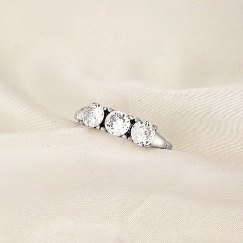 ANELLO DI FIDANZAMENTO REGOLABILE CON ZIRCONE - AGS2460B488
