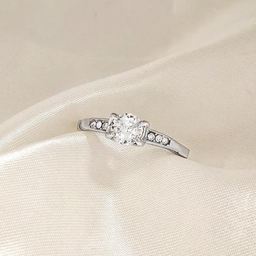 ANELLO DI FIDANZAMENTO REGOLABILE CON ZIRCONE - AGS2460B493