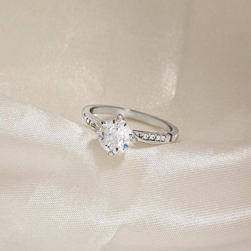 ANELLO DI FIDANZAMENTO REGOLABILE CON ZIRCONE - AGS2460B494