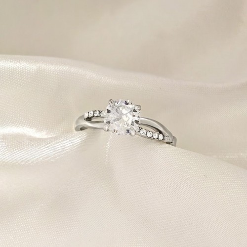 ANELLO DI FIDANZAMENTO REGOLABILE CON ZIRCONE - AGS2460B495