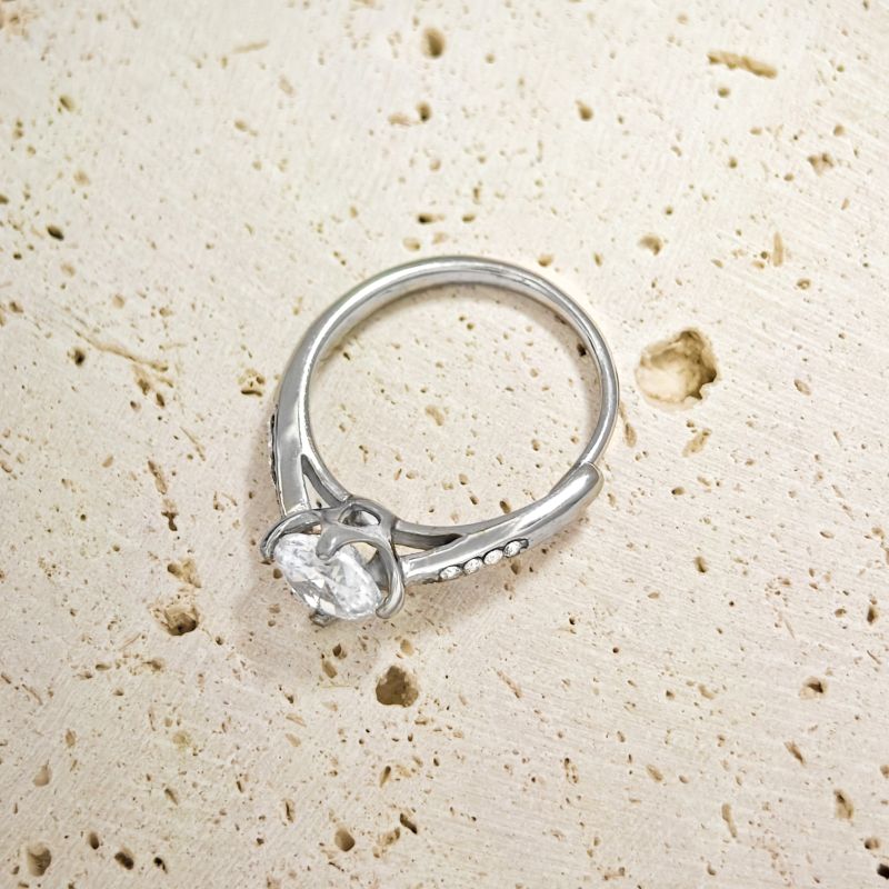 ANELLO DI FIDANZAMENTO REGOLABILE CON ZIRCONE - AGS2460B496