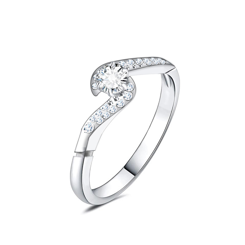 ANELLO DI FIDANZAMENTO REGOLABILE CON ZIRCONE - AGS2464B497 ANELLO DI FIDANZAMENTO REGOLABILE CON ZIRCONE - AGS2464B497